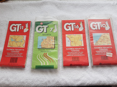 4x Vanha GT-Kartta