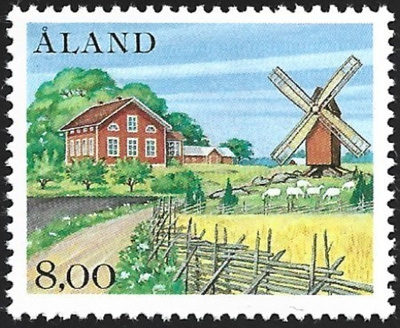 Åland 1985 Yleism Ahvenanmaan luonto 8,00 mk ** LaPe 013