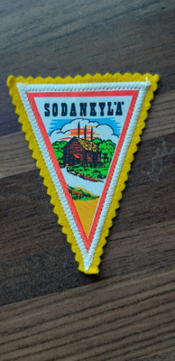 Sodankylä vintage kangasmerkki
