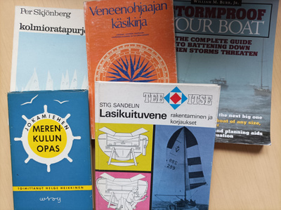 Veneilykirjallisuutta 5 kpl