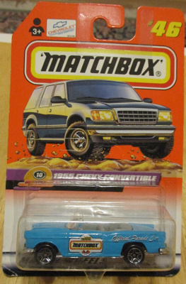 Chevrolet Bel Air Convertible Turquoise 1955 Matchbox 1:65