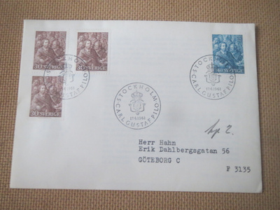 Ruotsi: FDC Carl Gustaf Pilo 250 v.