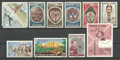 KONGO Afrikka levyllinen postituoreita **