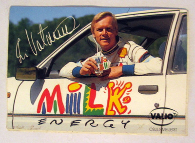 Ari Vatanen Milk energy Valio tarra