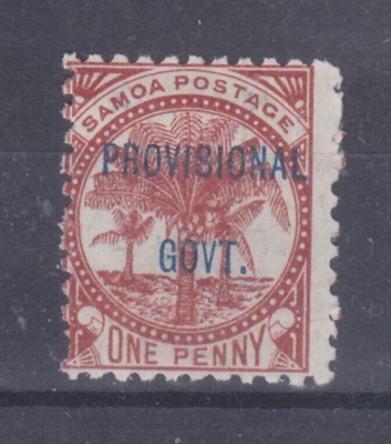 Samoa 1899 1 P  liimakkeellisena