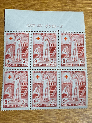 PR 1949 9MK+3MK NUMERO KUUSILO**