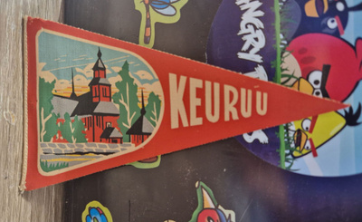 Keuruu vintage pieni matkailuviiri 1960-luvulta