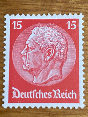SAKSA REICH 1932 PRESIDENTTI HINDENBURG**