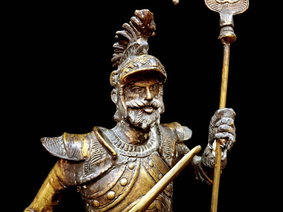 Vaikuttava pronssiveistos ”King Arthur”, 1800-l.