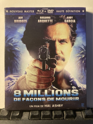 8 MILLION WAYS TO DIE, BluRay+DVD, Ashby, Bridges, muoveissa