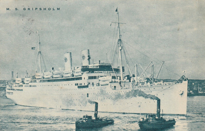 LAIVAKORTTI - M/S GRIPSHOLM