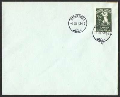 FDC 1941 Itä-Karjala Hyväntekeväisyys LaPe 28