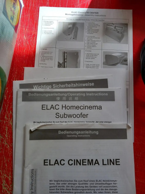 Elac cinemaline 5.1 kaiutin setti