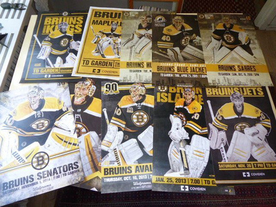 Alkuperäisiä Game Day Tuukka Rask Boston Bruins julisteita