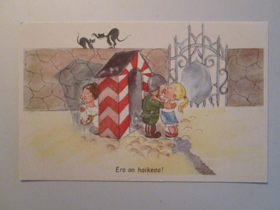 KULKEMATON SOTILASPOIKA VARTIOSSA PORTILLA