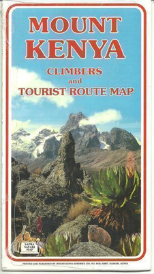 MOUNT KENYA Kenia KARTTA vaeltajille