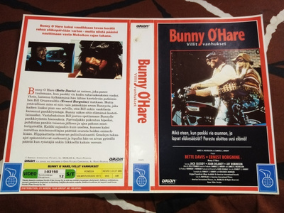 VHS kansipaperi BUNNY O'HARE -  Villit vanhukset