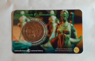 Belgia 2025 2 €  CC National Lottery - coincard