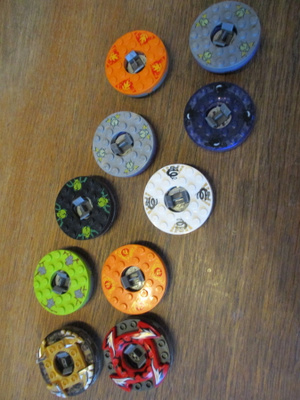 LEGO beyblade kiekkoja