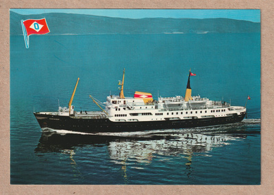 Norjalainen laivapostikortti M/S Nordnorge
