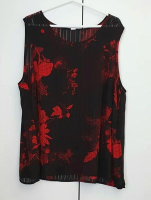 yliväljä mesh-toppi L-XL