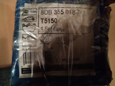 Audi Q7, Porche, VW Jarrupalat Hella 8DB 355018-711