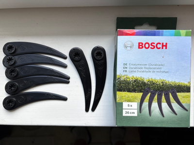 Bosch akkutrimmerin durablade teräsetti, uusi