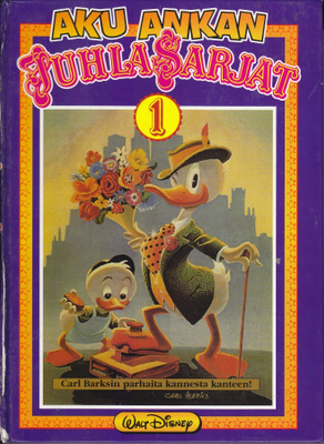 Aku Ankan JuhlaSarjat 1 (sid. 7p. Helsinki Media 1996)