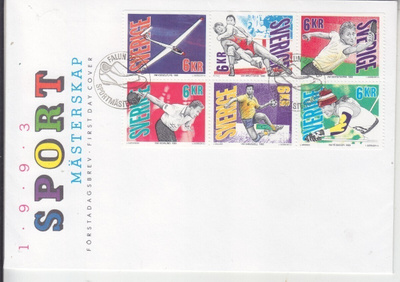 Ruotsi FDC 1993 sport