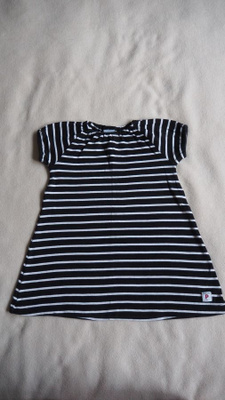 Po.P / Polarn o Pyret mekko lh, 92 cm, mustavalkoinen