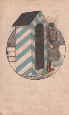 Sotilas vartiossa, wanhakortti b578