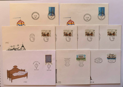 FDC Åland 9 kpl