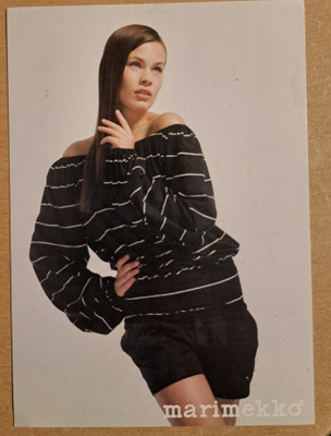 Marimekon mainoskortti, kulkematon