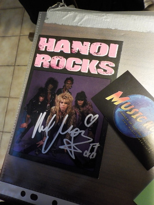 HANOI ROCKS PROMO POSTIKORTTI MONROEN NIMMARILLA
