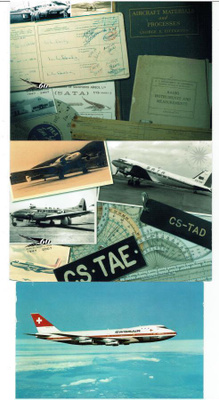 Lentokoneita, mm. Boing 747
