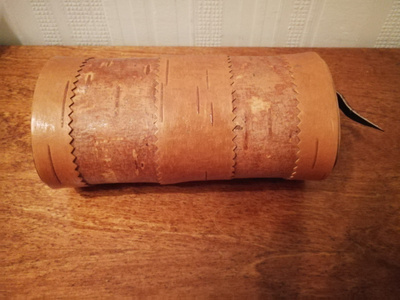 Tuohinen rasia Kaffe/socker eräretkelle