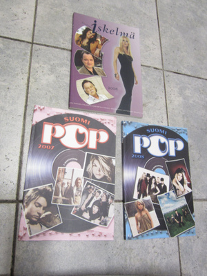 SUOMIPOP 2007,,SUOMI POP 2008 ja SUOMI ISKELMÄ 2006 nuottiki