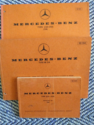 Mercedes-Benz, W114  varaosakirjat.