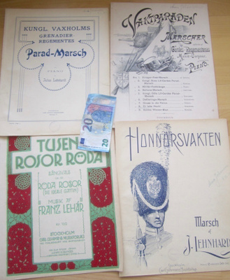 VANHAT Nuotit 4 Vihkoa Sotilasmarssit Ruotsi