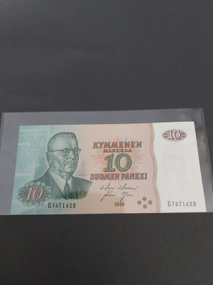 Pakka sileä 10mk 1980 seteli