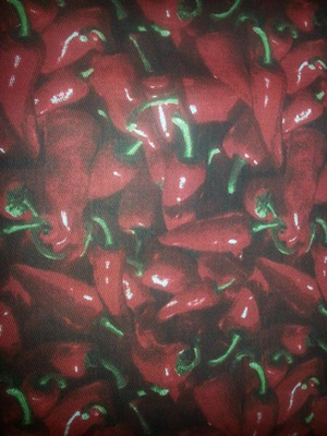 Punainen paprika kangas