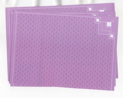 KUVIOPAPERIT x 4 °°LIILA...VIOLETTI°° -SETTI  /ARTDECO(Nro2)