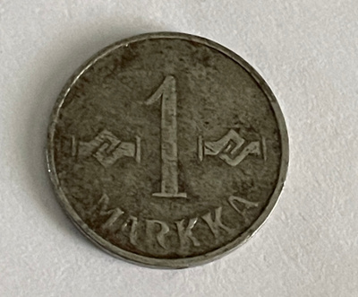 1 markka 1952, pienempi