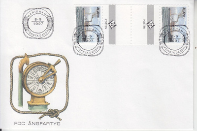 Åland FDC  LaPe 131 välilöparilla