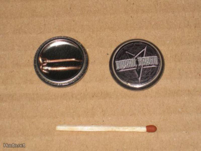 Dimmu Borgir pentagram rintanappi 1" J1