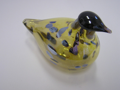 Oiva Toikka iittala  small Topaz RARE bird  2005