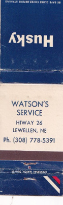 Husky, Watson`s Service , Lewellen , Ne. USA b635