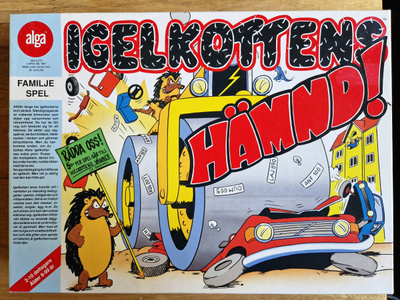 Igelkottens Hämnd 1991  ! Lautapeli hieno kunto