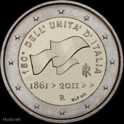 Italia 2 euro 2011 juhlaraha 150 Dell unita d Italia UNC