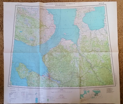 Soviet Union Arkhangelsk map Arkangelin kartta